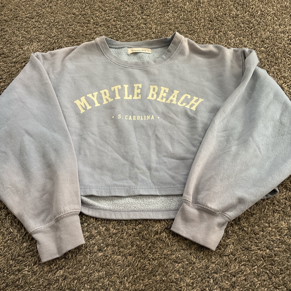 Ocean Drive Light Purple Myrtle Beach Women's Crew Neck Sweater